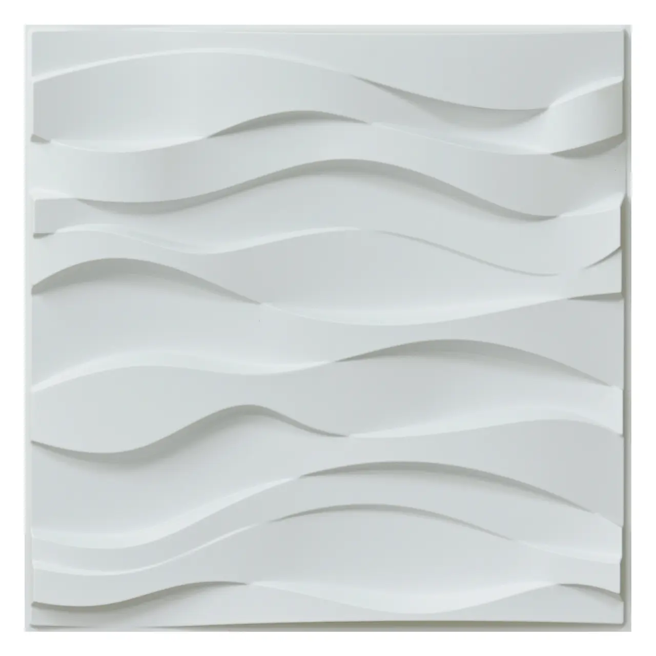 Art3d Matte White PVC 3D Textured Wall Paper Panels 12-Pack, 19.7 in x 19.7 in Non-Pasted Decorative Wallpaper, Sound-Absorbing, Heat-Insulating, Waterproof, Easy to Maintain, 32 Sq.ft/Case for Bedroom