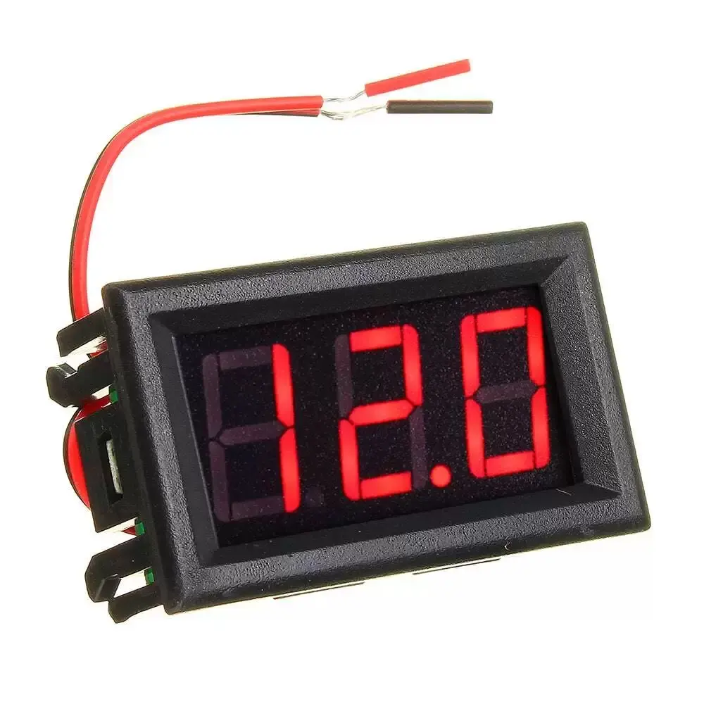 Mini Digital Voltmeter DC 4.5V To 30V Digital Voltmeter Voltage Panel Meter Voltage Monitor For 6V 12V 24V Electromobile Motorcycle Car Digital Automotive Tester