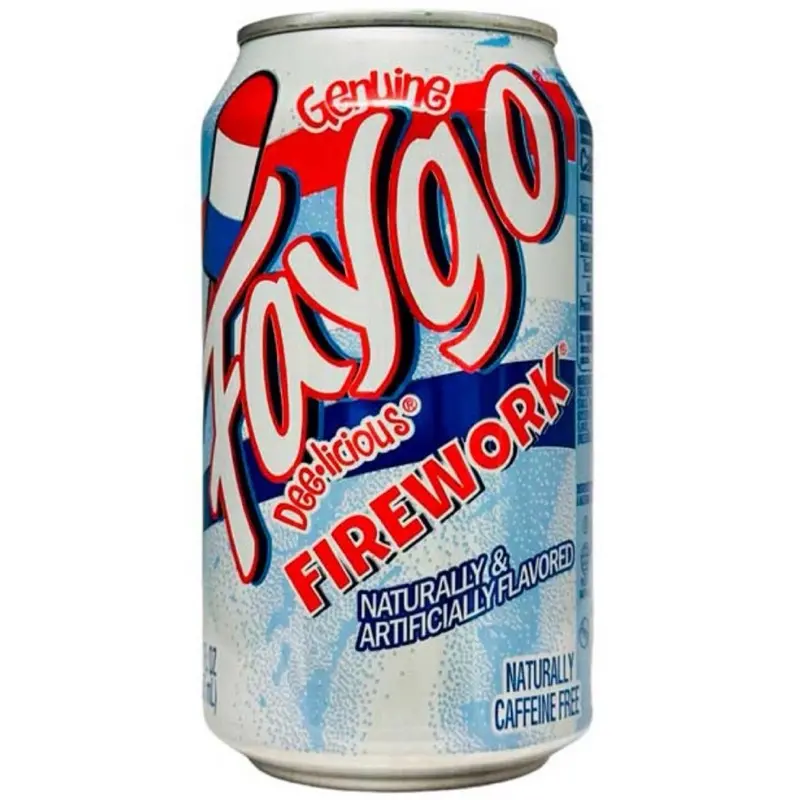 Faygo Dee-licious Firework Genuine Ice Pop Flavor Drink, Single Soda Can, Soda Cans