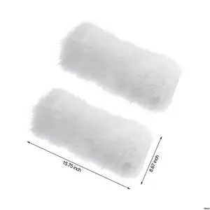 FluffyLegFuzzyLegWarmersForWomen PlushSoftFurryWinterLongBootCuffWristCoversBootsSleeves
