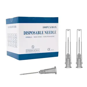 100 Pack 27 Gauge 1/2 inch Needle, Luer Lock Industrial Dispensing Accessories, Individual Package
