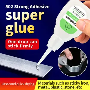 Super Glue 502 Instant Adhesive for Home Repair, Strong Bonding Agent, Suitable for Plastic Metal Iron Ceramic Glass Acrylic Wood
