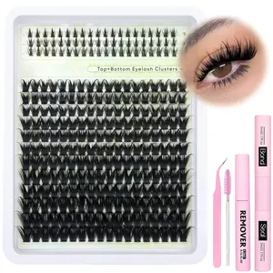 276pcs Eyelash Extension Kit, Mixed Length D Curl Design Lashes, Professional Use, Includes Glue & Tweezers, Ideal for Beginners, Cosmetic, Lashes Extension Set, Eyelash Extensions Set