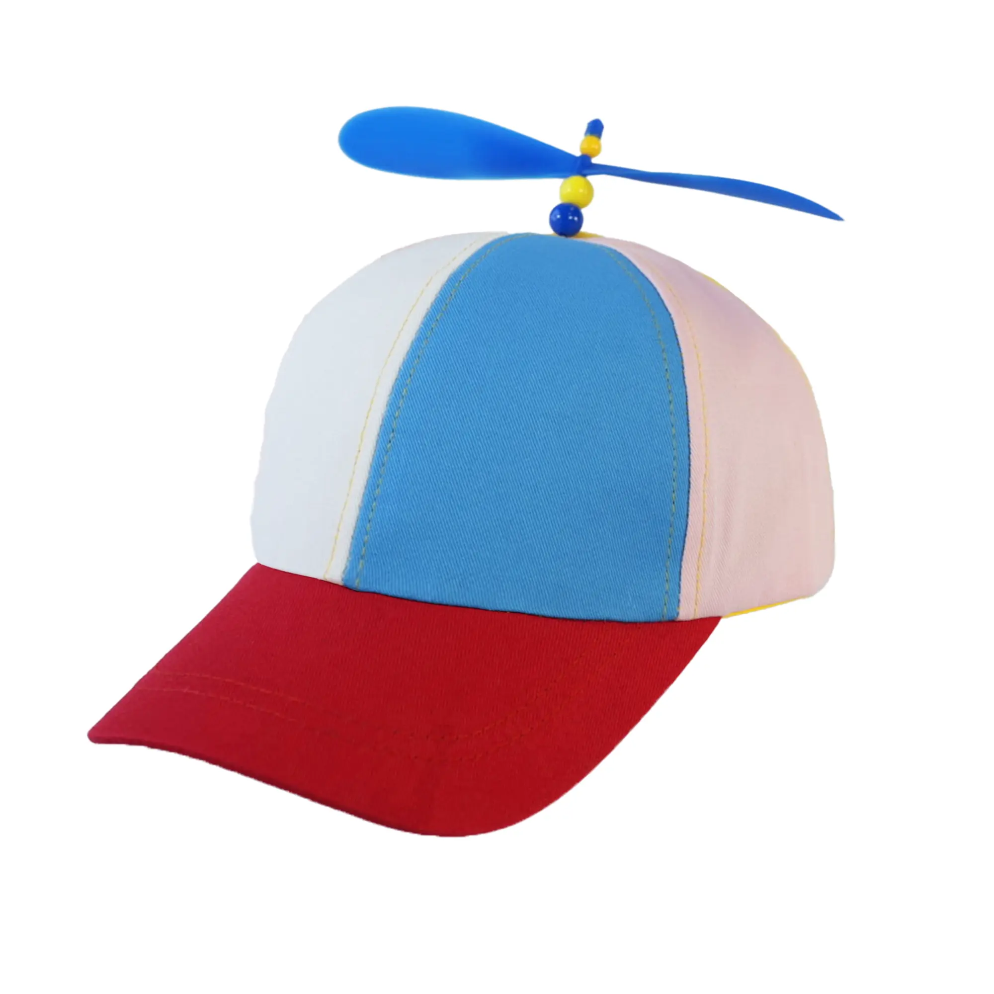 JMILYJW Propeller Baseball Cap, Unisex Vibrant Rainbow Cotton Hat with Fun Twistable Helicopter Propeller for School and Parties, Fashion Apparel, Clothes, Christmas, Casual, School Party, Birthday, Daily