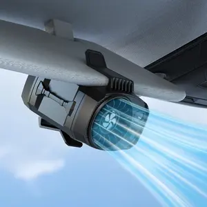 Portable Waist Fan, Clip Fan, Cool Clip, Neck, 27 hours long battery life, Detachable 4-speed 360° rotating LED night light (with 2 modes), USB rechargeable handheld fan for travel/car seat/bedroom use,Multifunction Electric Gifts