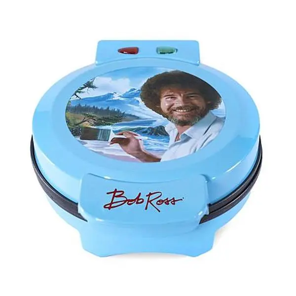 Uncanny Brands Bob Ross Waffle Maker Uncanny Brands Bob Ross Waffle Maker