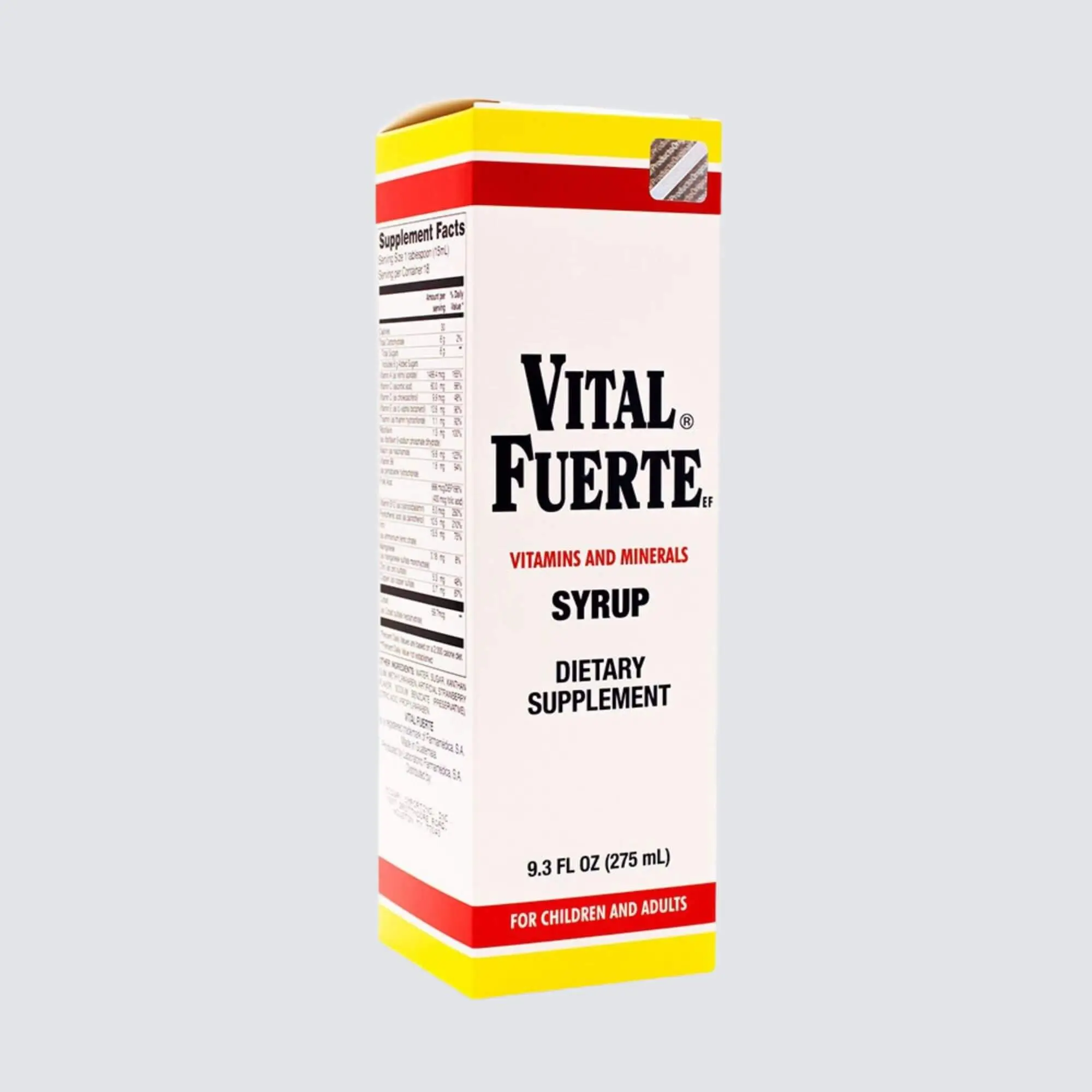 VITAL-FUERTE Vitamins & Minerals SYRUP 9.3 FL oz (275 ML)