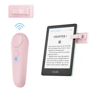 Wireless Page Turner for Kindle Handsfree Holder Remote Control Clicker for iPad Reading Rechargeable Turner for Tablets Ebook Reading Adjustable Button kindle accessories