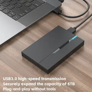 External Hard Drive Enclosure USB 3.0 Hard Disk Case 6TB Supports 7mm 9.5mm SATA SSD HDD For Laptop PC usb flash drive