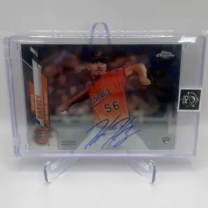 2020 Topps Chrome Autograph Hunter Harvey Baltimore Orioles on Card Autograph Baseball Card