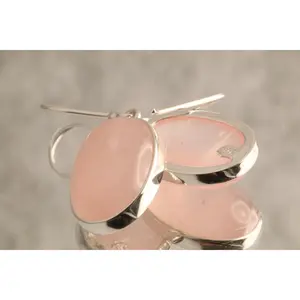 Whispers of Love - Rose Quartz 925 Silver Earrings