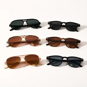 6 Pairs Fashion Sunglasses for Men & Women, Blocks Sunlight, Suitable for Daily Wear, Vacation Travel, Clothing Matching, Couple or Best Friend Style, etc.
