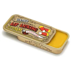 Tinte Cosmetics Tinted Candy Corn Scented Lip Balm - Organic, Vintage, Shea-Infused, Silky, Wax-Based, Powder-Soft, Aroma-Rich, Smooth, Shine-Enhancing, Lid-Equipped Lip Moisturizer Skincare Single Item, Moisturizing Lip Balms