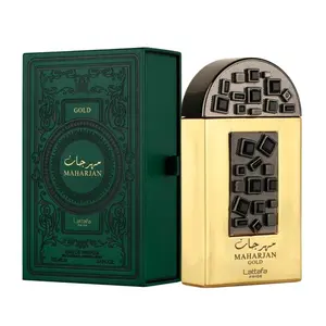 Lattafa Maharjan Gold Eau de Parfum 100ml Unisex Long-Lasting Arabian Fragrance Bold Elegant Scent Floral Woody Spicy Notes Perfumes Arabia