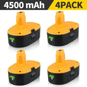 18V Replacement Battery for DeWALT: 18 Volt 4.5Ah XRP DC9096 Ni-Mh Batteries Compatible with DC9098 DC9099 DW9095 DW9096 DW9098 Cordless Power Tools 2 Packs Voltage