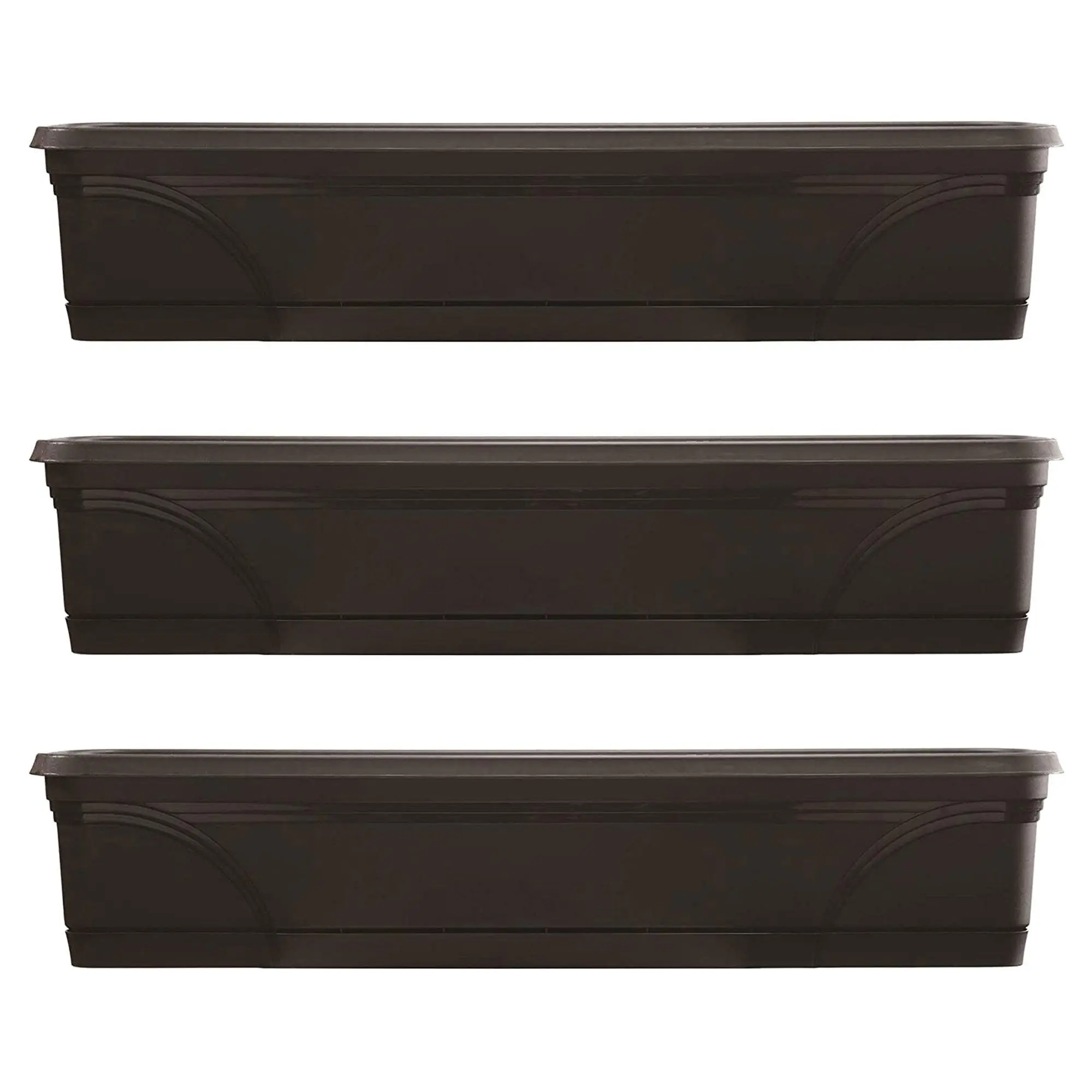 Southern Patio 36" Medallion Hanging Windowsill Garden Box Planter (3 Pack)