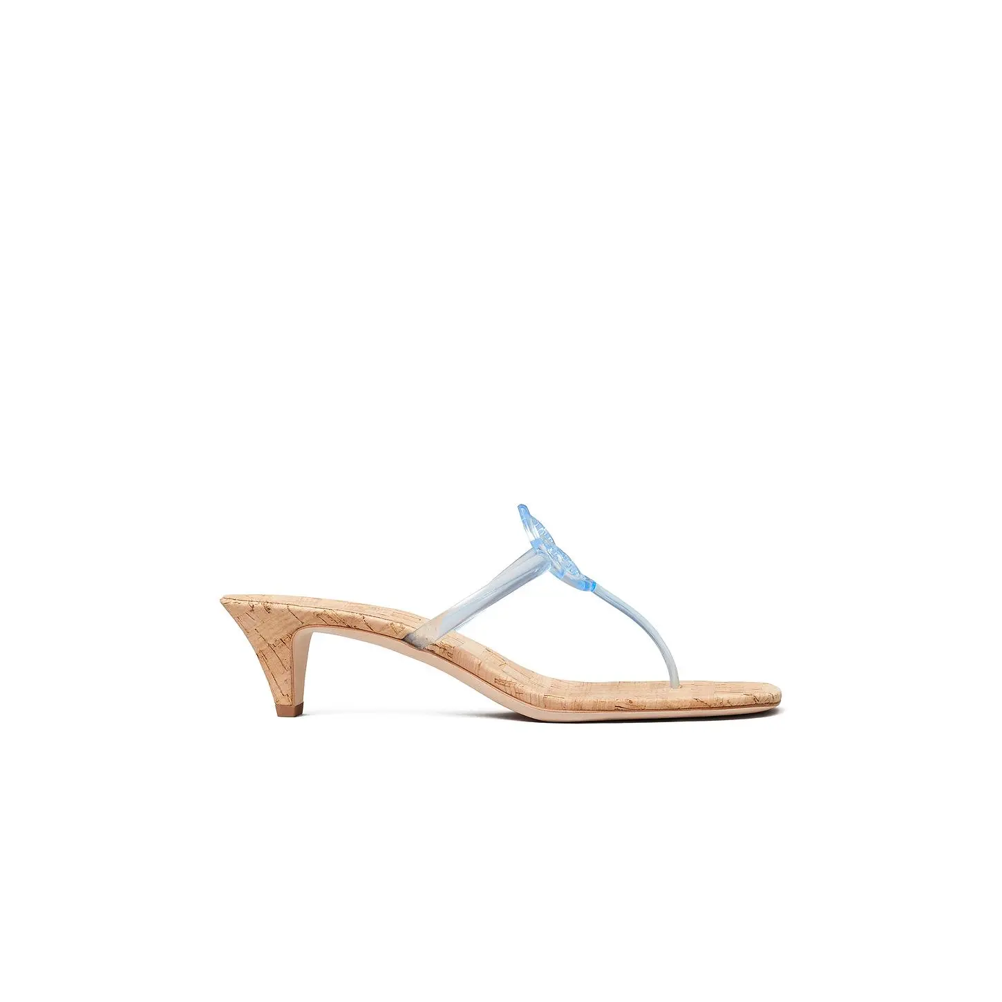 Tory Burch Miller Jelly Kitten Heel in Pale Blue