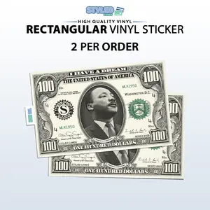 martin luther king jr. rectangle vinyl sticker/skin made with high quality vinyl Decoration
