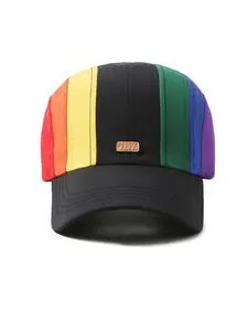 Unisex Rainbow Color Quick-Dry Baseball Hat, Adjustable Fashion Cap for Casual and Sports, Outdoor Activities, Street Style Gift