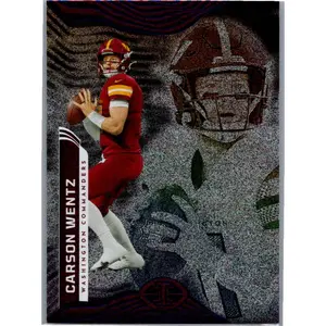 2022 Panini Illusions #98 Carson Wentz Trophy Collection Dots