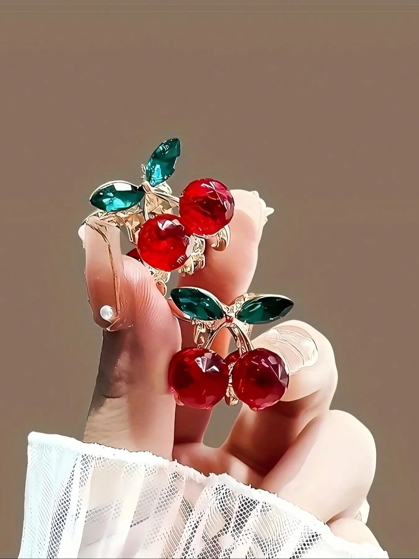 Cherry Mini Hair Clips Set, Cute Small Claw Clip Pack for Women, Fun Hair Clips, Delicate Bang Accessories, Perfect for Parties & Valentine's Day Gift Ideas, Cherry Theme