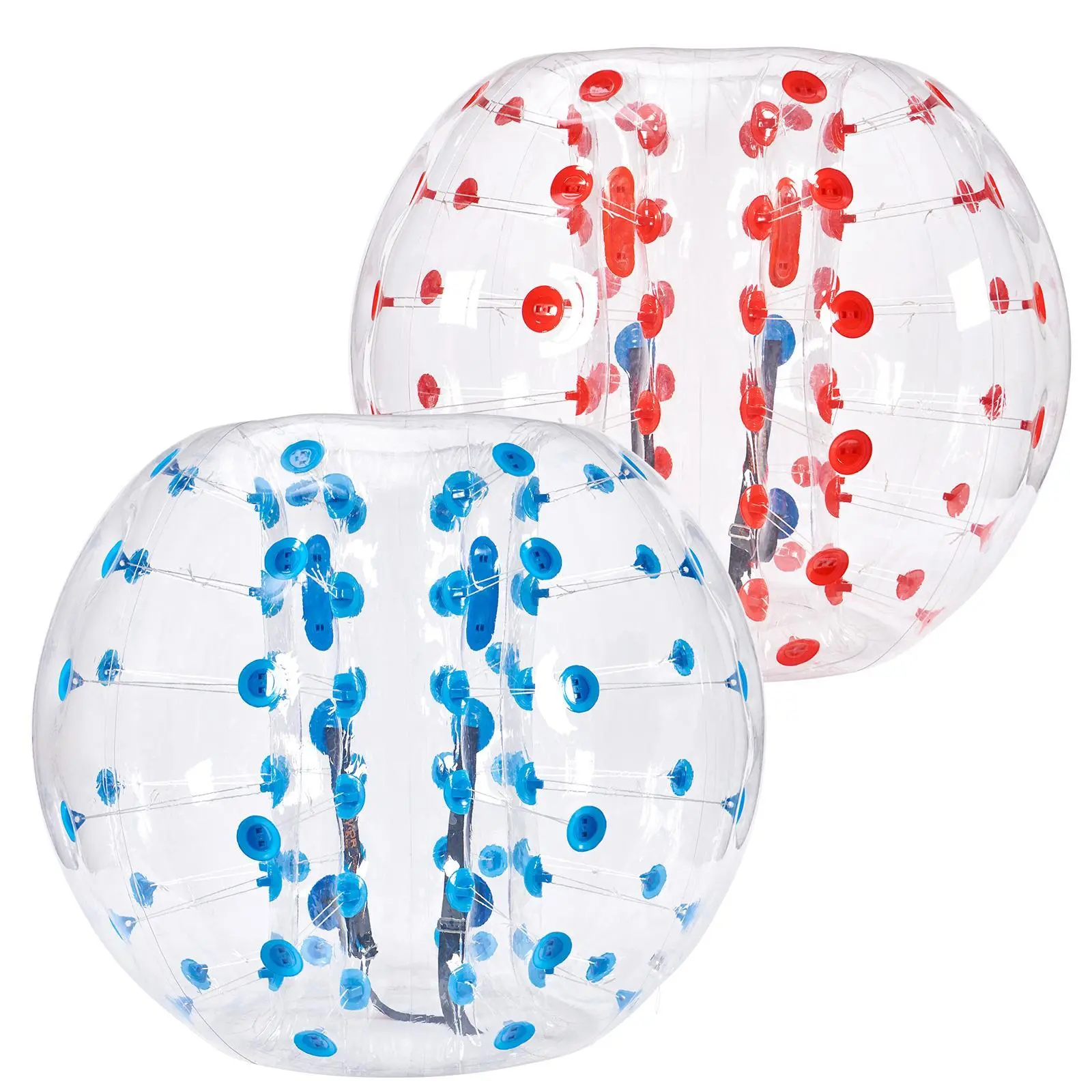 【SummerFinds】VEVOR Inflatable Bumper Balls 2-Pack,  5FT/1.5M Body Sumo Zorb Balls for Teen & Adult, 0.8mm Thick PVC Human Hamster Bubble Balls for Outdoor Team Gaming Play, Bumper Bopper Toys for Garden, Yard, Park