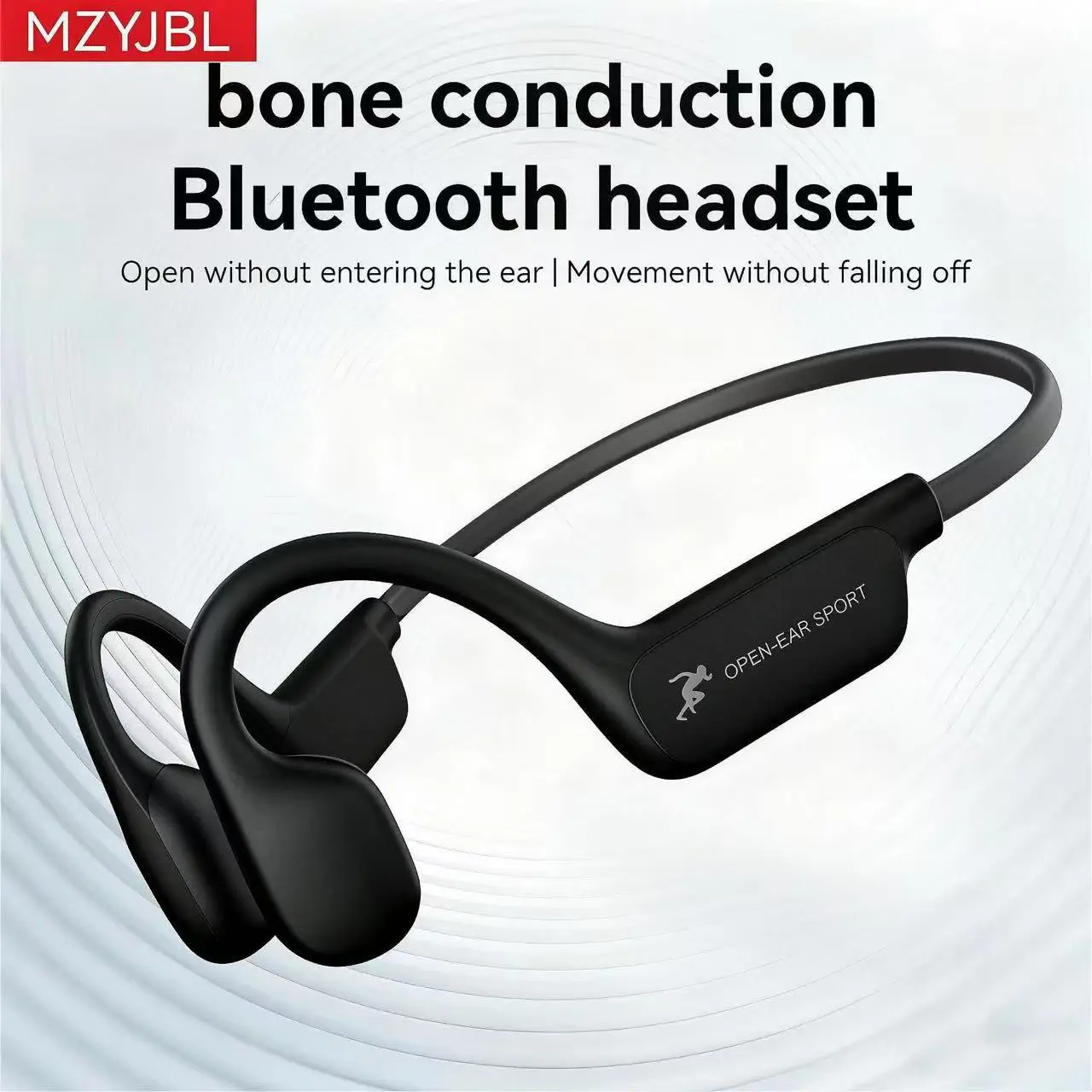 MZYJBL i18pro Bone-Conducting Open-Ear Wireless Sports Earphones - Hi-Fi Wearable Multi-Platform Headphones, Bluetooth 5.4, Extended Battery Life, IPX5 Water Resistant, for Fitness, Outdoor Cycling, Hi-Fi Open-Ear Headphones