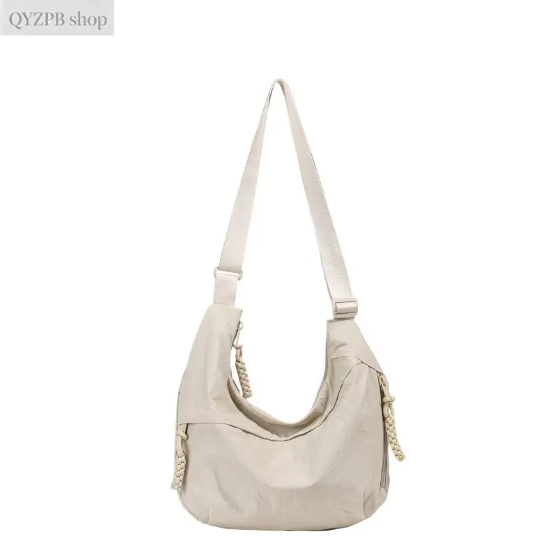 2026 Summer New Versatile Shoulder Bag – Lightweight Retro Nylon Dumpling Messenger Bag for Travel, Daily Commute, Shopping, Casual Outings, Durable, Wrinkle-Resistant, Easy-Care, Trendy Everyday Crossbody Bag,summerwins