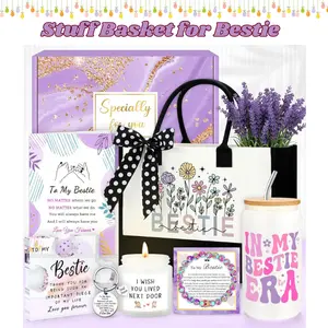 Best Friend Birthday Gifts for Women – Bestie Birthday Gift Basket Set, Friendship Gifts for Women, Bestie Gift Box Ideas, Funny Bestfriend Gift, Cool Friendship Basket for BFF, Female Friends, Woman- Easter Gift set