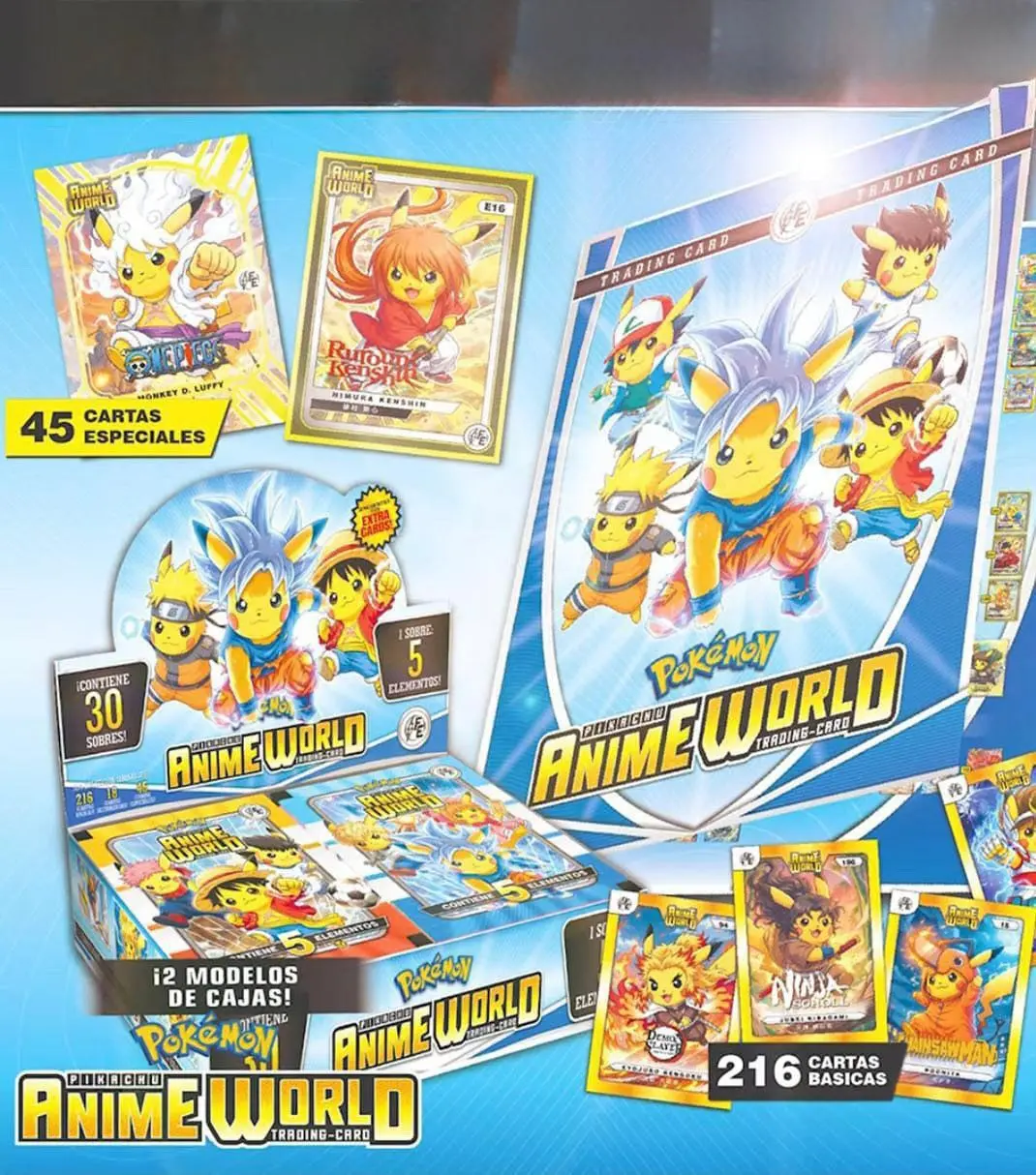 2026 BOX POKEMON PIKACHU COSPLAY ANIME WORLD Trading Cards (30 Packs) (Booster Box)