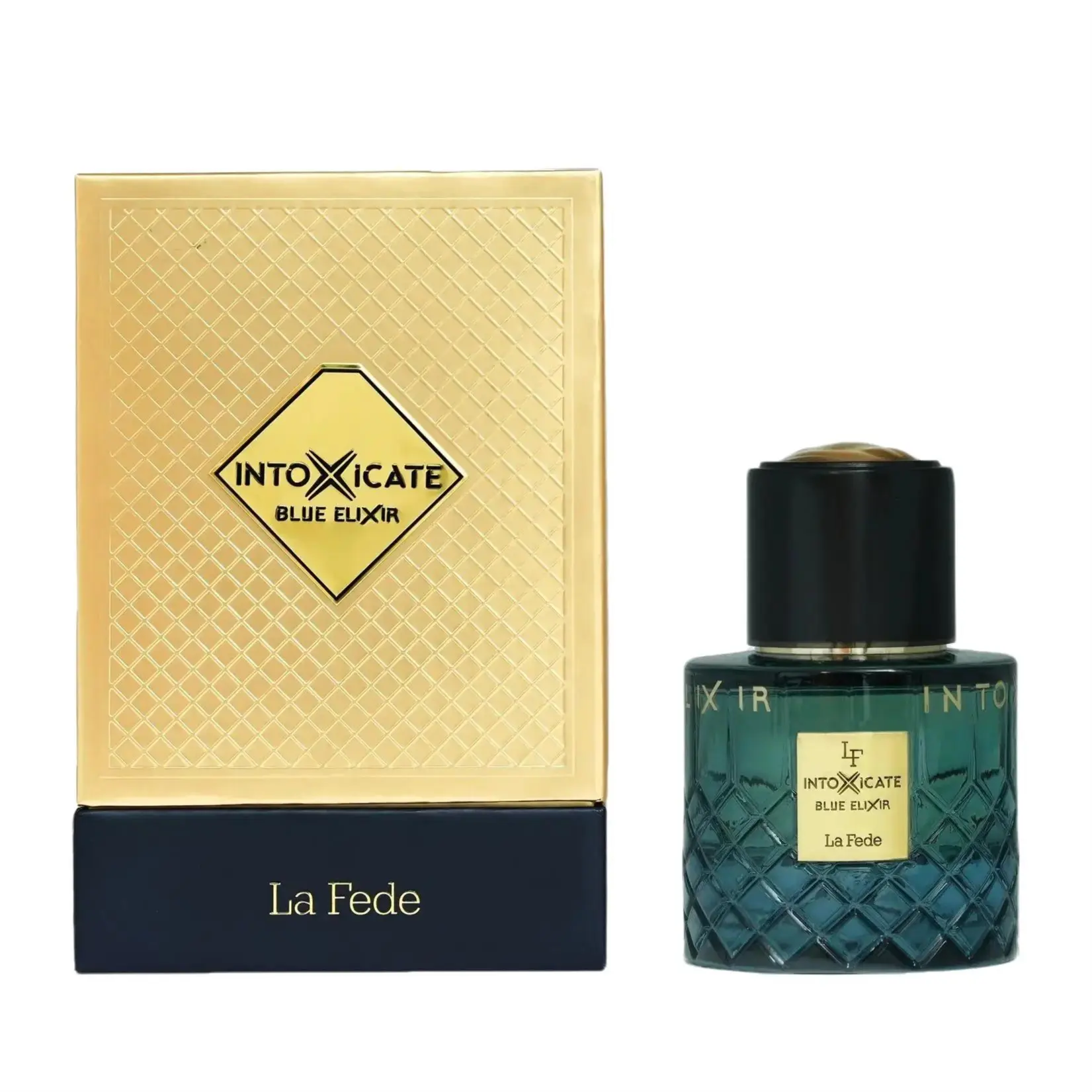 Khadlaj La Fede Intoxicate Blue Elixir for Men Eau de Parfum Spray, 3.4 Ounce