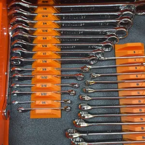 Wrench Holder Rails w/ ID Numbering - Magnetic Tool / Toolbox Garage Organization - Slim Handle