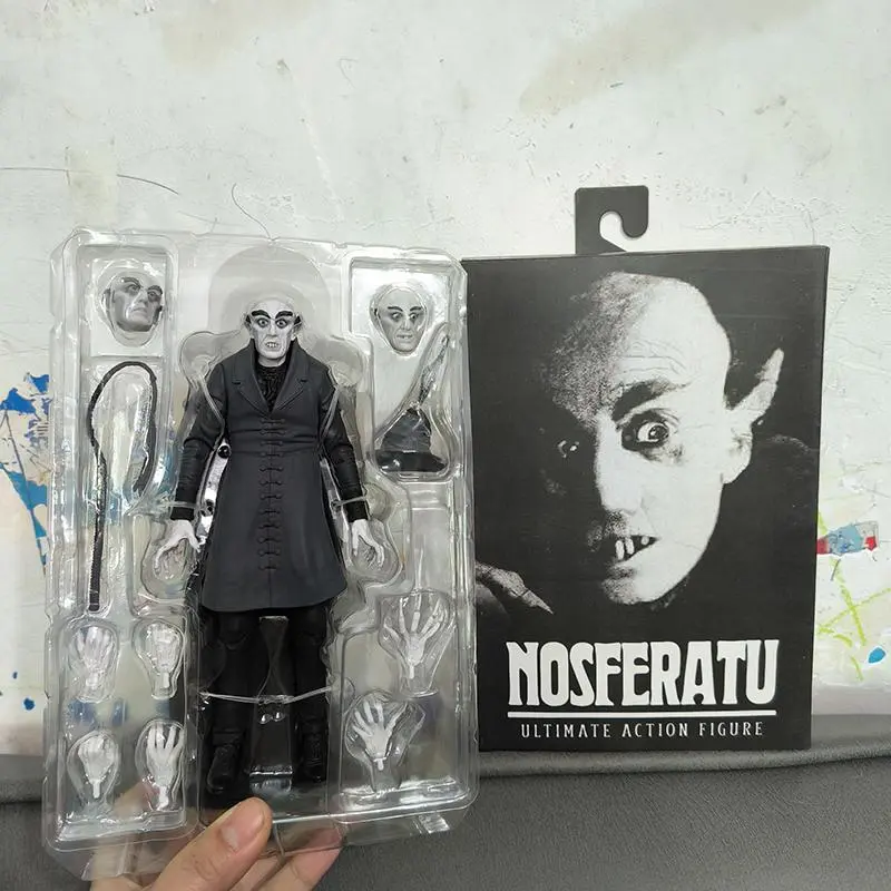 NECA Ultimate Count Orlok Black and White Horror Nosferatu Action Figure Model Toys Birthday Gift