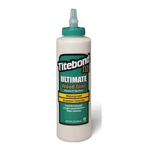 Titebond Ultimate Wood Glue 1414 - 16 oz, Sandable, Super Strength Adhesive, Water Clean Up, for Interior/Exterior Use