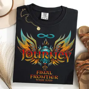 [SALE UP TO 50%] Comfort Colors Journey Final Frontier Tour 2026 T-Shirt, Vintage 80s Music Aesthetic Rock Graphic Tee