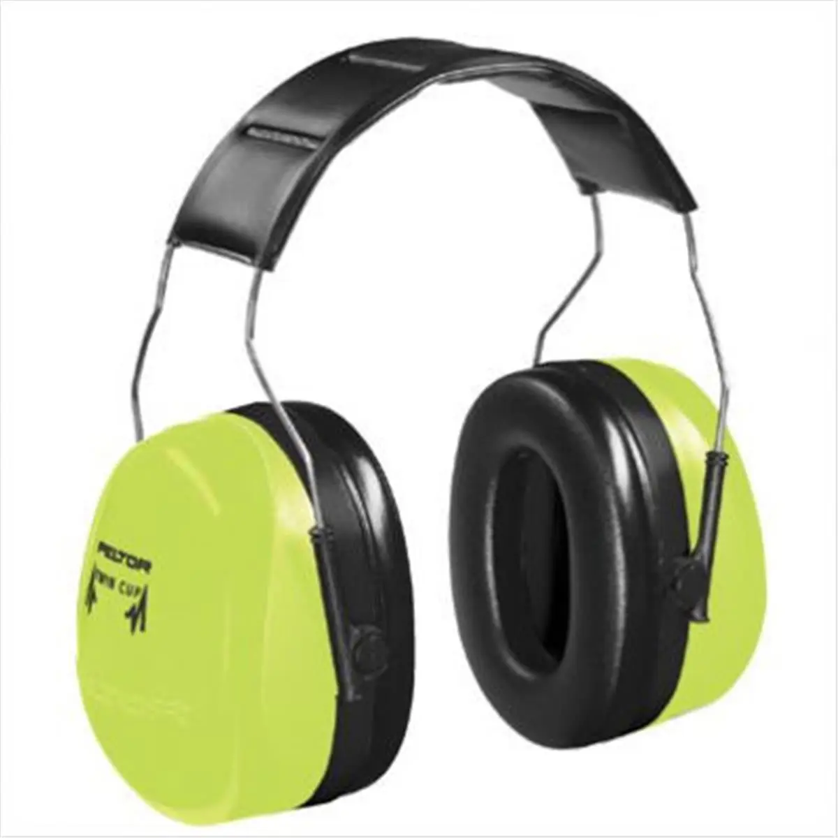 Peltor 247-H10AHV Optime 105 Hi-Viz Work Hearing Protector, NRR 30 dB, Resonance Cut, Padded Steel Band, Maximum High & Low Frequency Attenuation, Optimum Fit, Pivoting Earcups, Twin Cup Design