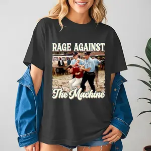 Bernie Sanders Rage Against The Machine Arrest Graphic T-Shirt, Vintage RATM Political Protest Tee, Democrat Liberal 80s 90s Graphic Shirt