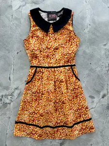 Candy Corn Collared Dress