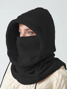 Winter Warm Balaclava Hat with Scarf Mask, Gaiter Mask, Outdoor Cycling Skiing Hoodie, Unisex Thermal Headgear for Cold Weather
