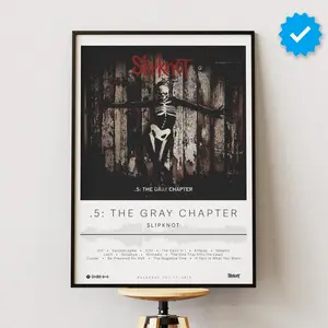 Slipknot Poster | .5: The Gray Chapter Poster | Album Poster Prints | Wall Decor Posters | Album Cover | Metal Music Poster