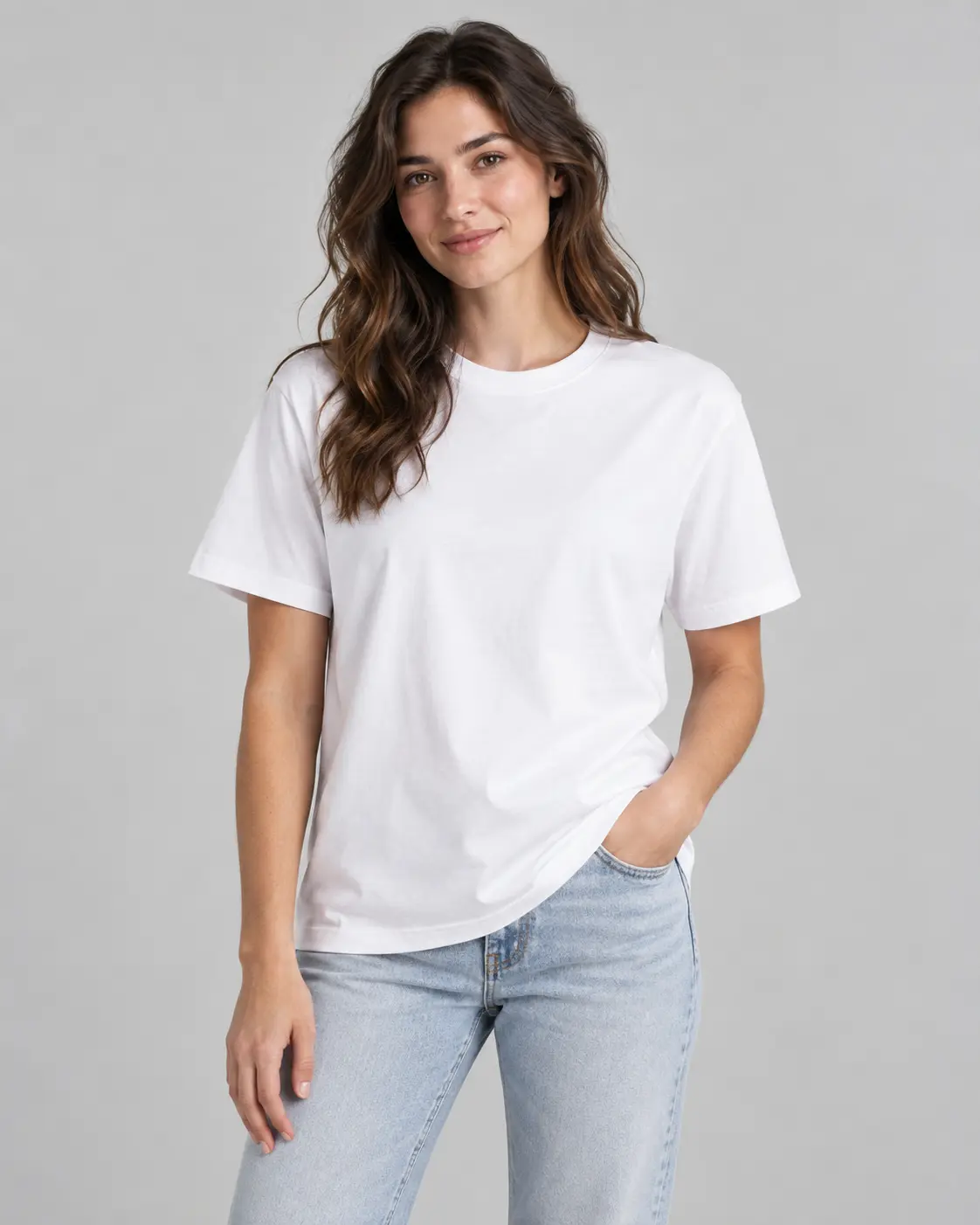 White Basic T-Shirt, Sweatshirt & Hoodie for Men Women, Unisex Blank Plain Tops, Casual Wardrobe Essentials