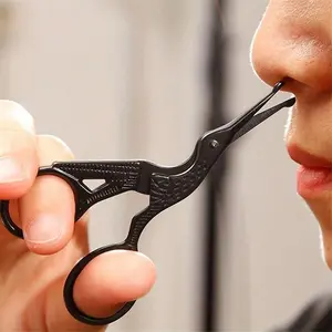 Stainless Steel Nose Hair Trimmer, 1 Count Professional Eyebrow Trimmer, Safety Round Head Nose Hair Trimmer, Personal Care Appliances for Men & Women