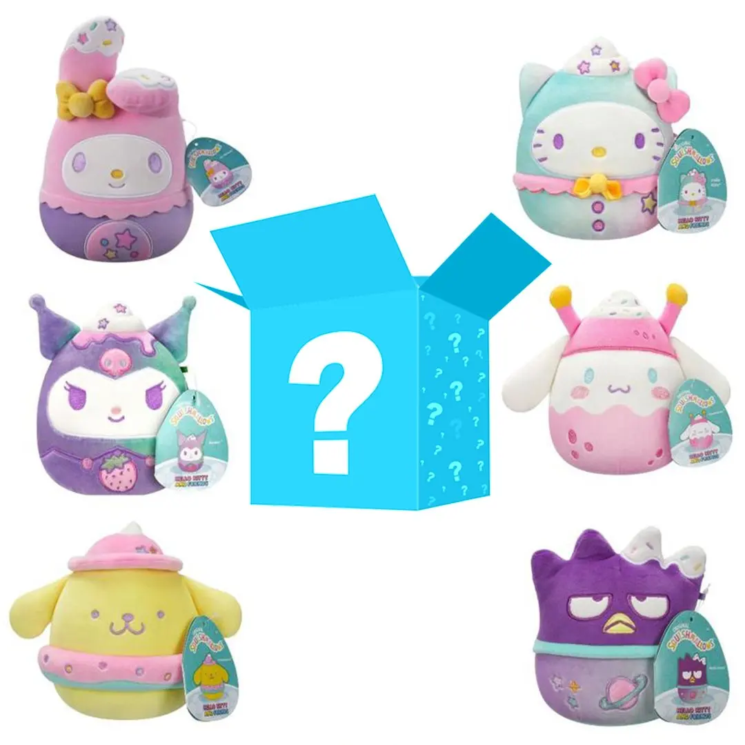 Squishmallows 8-in Hello Kitty & Friends Dreamland Mystery Blind Box, Collectible Stuffed Animals Plush Toy
