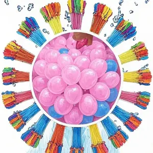 444-Pack Rapid-Fill Self-Sealing Water Balloons | Colorful Summer Party Water Balloon Kit for Outdoor Family Fun & Games