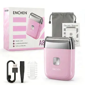ENCHEN Mini Electric Shaver for Women, Bikini Trimmer for Pubic Hair, Face & Legs, Cordless Travel Razor with IPX7 Washable Head