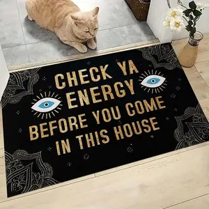 American Vintage Door Mat, Entrance Decorative Rug, Durable Anti-Slip Floor Mat for Indoor Living Room Bedroom Hallway Closet