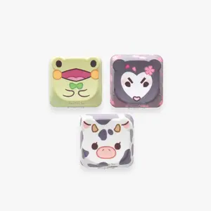 Bear Individual Key Caps- Cute Bear-Shaped Keycaps for Mechanical Keyboard - Bear Profile, 18mm x 18mm, White Sublimated Plastic, Low Profile, Uniform Height
