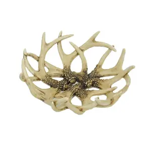 Faux Antler Decorative Basket/Tray