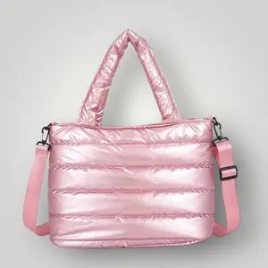 Quilted Puffer Tote Bag