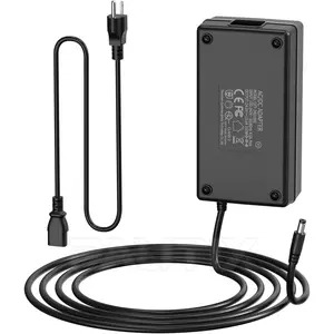 24V DC Power  Adapter 24Volt 10.4A 250W Output,AC to DC Converter Transformer 100-240V AC Input with 5.5 x 2.1mm  Plug for LED Strip, CCTV Camera(Black)